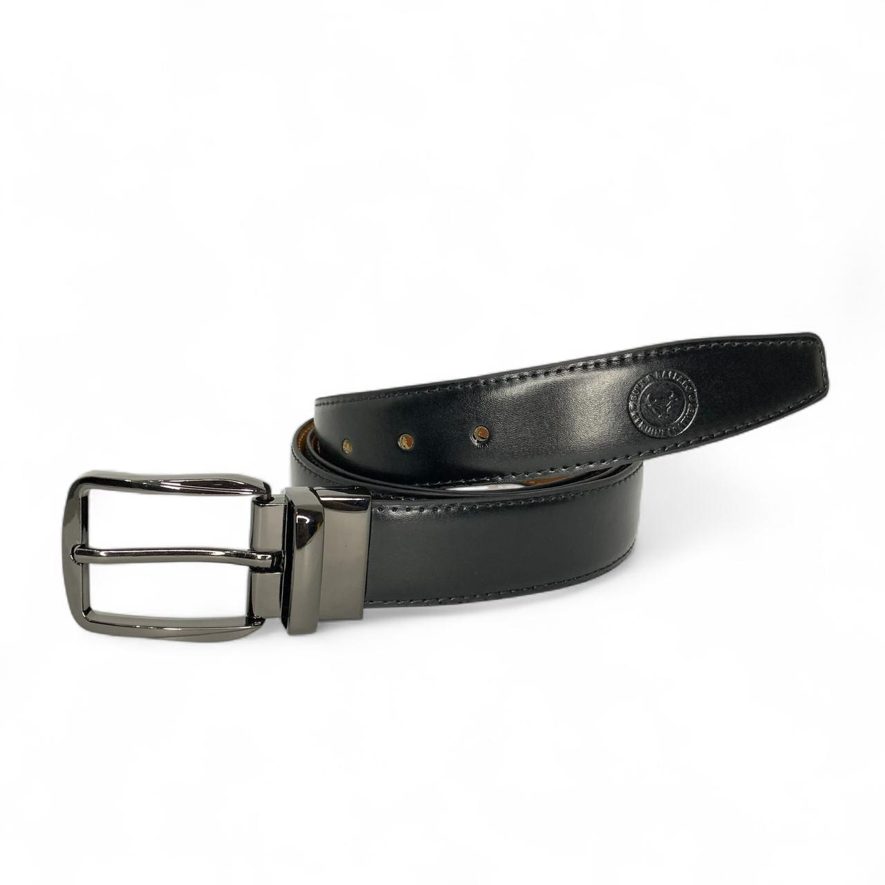 Premium Bull & Buffalo Leather Belt for Men Pure Formal, 35mm Wide, Double-Sided Reversible