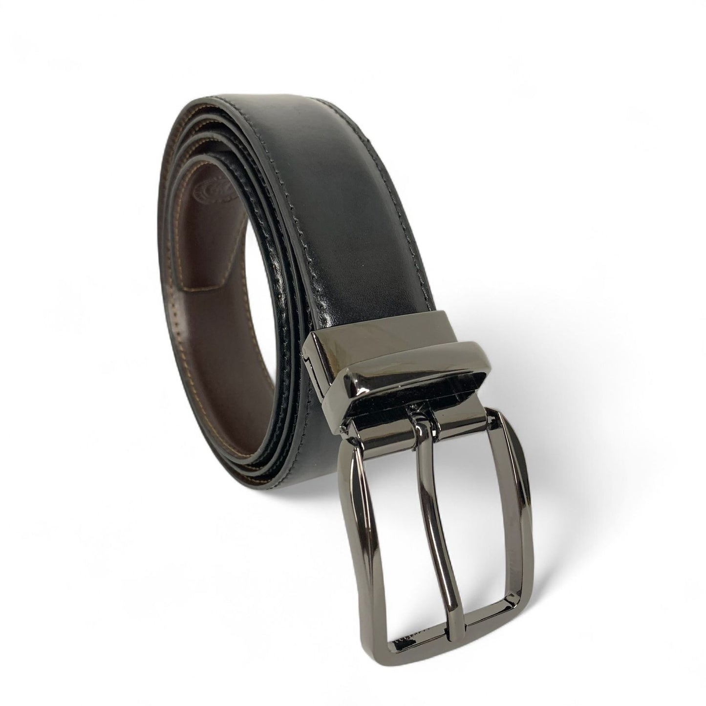 Premium Bull & Buffalo Leather Belt for Men Pure Formal, 35mm Wide, Double-Sided Reversible