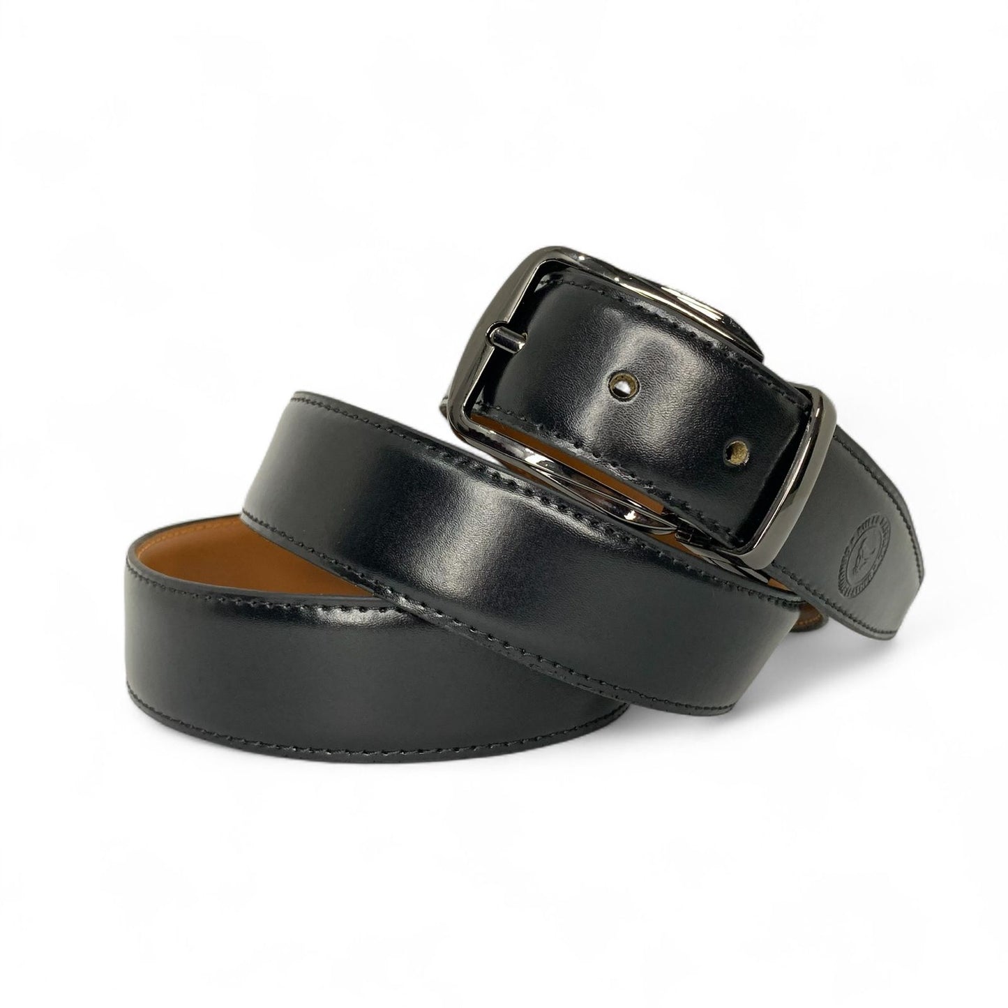 Premium Bull & Buffalo Leather Belt for Men Pure Formal, 35mm Wide, Double-Sided Reversible