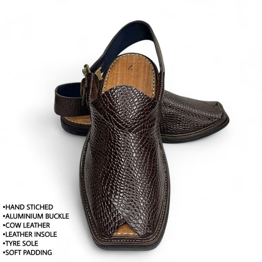 Premium Leather Peshawari Chappal (Leftover)