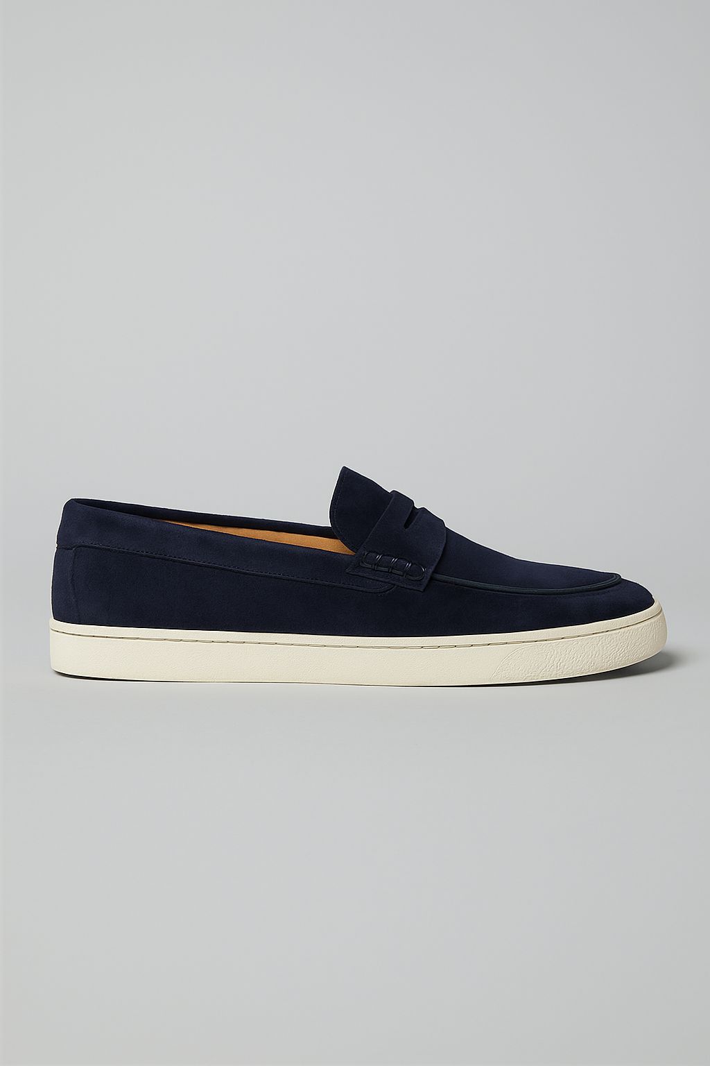 Suede Loafers - Navy Blue